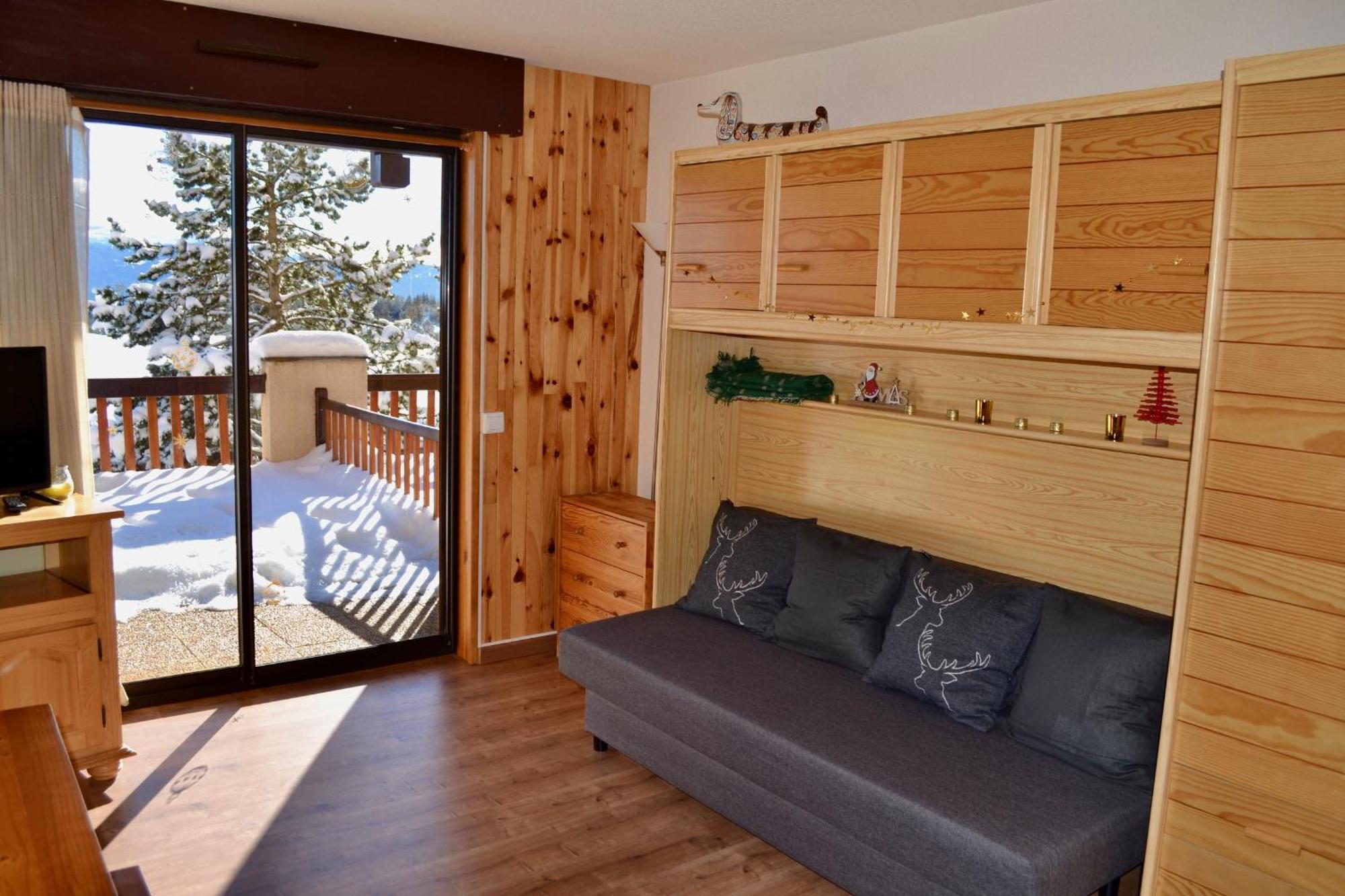 Studio Cabine Chaleureux A Pyrenees 2000 - Wifi Et Parking Prive Bolquere Pyrenees 2000 المظهر الخارجي الصورة
